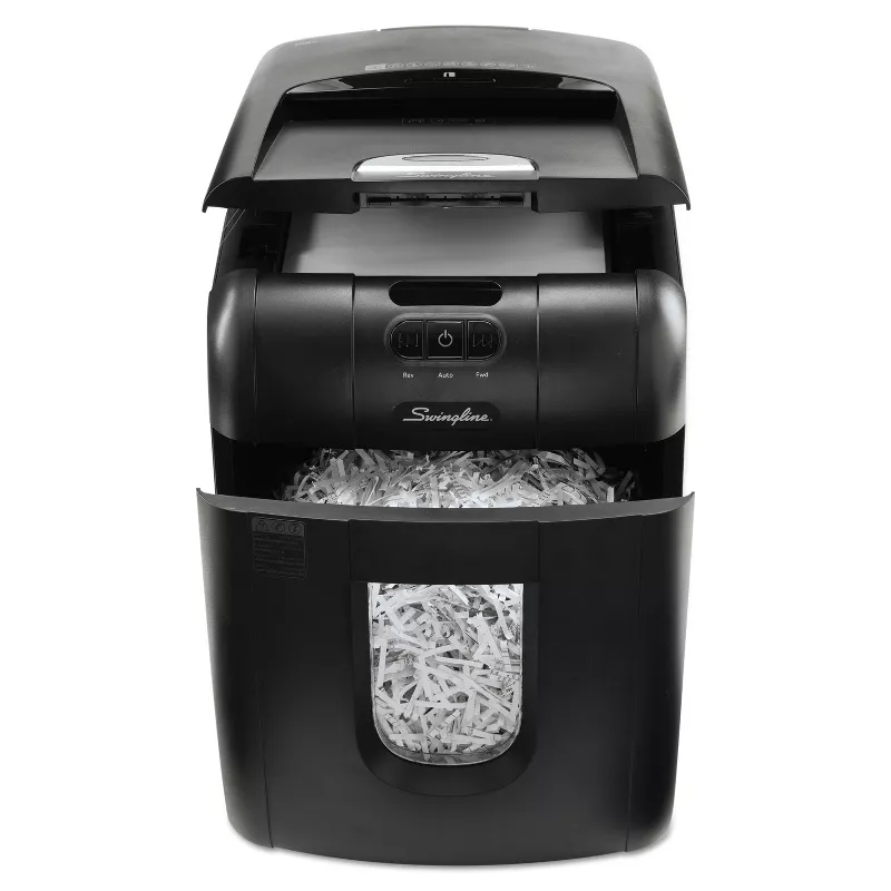 Black for sale online Swingline 1757571 130X  Stack and Shred Auto Feed Shredder Super Cross Cut 
