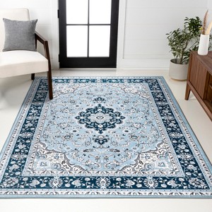 JONATHAN Y Palmette Modern Floral Area Rug - 1 of 4