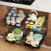 MaseiKar 2 Pack Pull Out Cabinet Organizer, Metal Slide Out Drawers for Cabinets, Sliding Drawers Adhesive Nano Film Roll out Shelf for Kitchen Pantry - 3 of 4