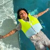 Sunnylife Kids Swim Vest 3-6 - Salty the Shark, Aqua Neon Yellow, 66lb Cap - 4 of 4