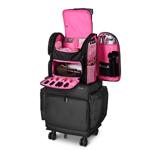 Byootique Soft Sided Makeup Backpack Portable Organizer with Heat Isolation - 1 of 4