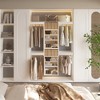 APRILSOUL Short Tower Unit Wall Mount 3-Shelf Wood Closet System - 3 of 4