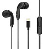 REIKO IN-EAR HEADPHONES WITH MIC FOR IOS IN BLACK - 2 of 4