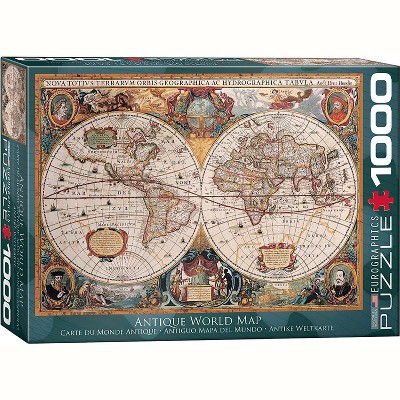 Eurographics Inc. Antique World Map (Orbis Geographica) 1000 Piece Jigsaw Puzzle