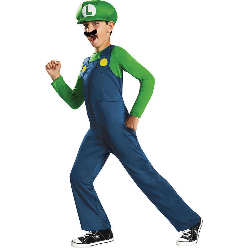 Disguise Boys' Classic Super Mario Bros. Luigi Costume, 1 of 3