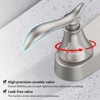 MAYEERTY Single Handle High Arc Brushed Nickel Pull Out Kitchen Faucet Single Level Stainless Steel Kitchen Sink Faucets with Pull Down Sprayer - 3 of 4
