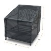 Summerset Shield Club Large High Back Cover Ultimate Protection for Your Outdoor Furniture 32" x 34" x 39.5" Mercury - 2 of 4