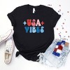 Simply Sage Market USA Vibes Bubble Short Sleeve Tee - S - Black - 3 of 4