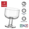 Bormioli Rocco Hosteria Stackable Dessert Cups - Set of 6, Tempered Glass Bowls - 8 Oz. Serving Dishes with Wide Mouth, 3.4” x 3.9” - Made in Italy - 3 of 4