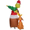 Gemmy Christmas Inflatable Grinch and Max Chimney Scene, 5.5 ft Tall, Multi - 4 of 4