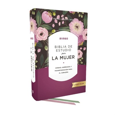 Rvr60 Biblia de Estudio Para La Mujer, Tapa Dura, Interior a Color, Comfort Print - by  Zondervan (Hardcover)