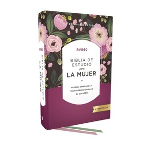 Rvr60 Biblia de Estudio Para La Mujer, Tapa Dura, Interior a Color, Comfort Print - by  Zondervan (Hardcover) - 1 of 1