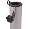 vidaXL Parasol Stand Grey Polished granite and stainless steel 17.7 in - 4 of 4