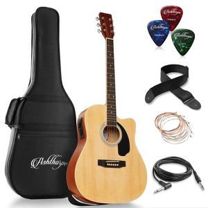 Ashthorpe Full-Size Cutaway Dreadnought Acoustic Electric Guitar Package with Premium Tonewoods - 1 of 4