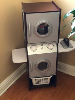 Kidkraft washer and store dryer espresso