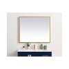 Elegant Lighting Pier 27x40 inch LED Mirror with Adjustable Color Temperature 3000K/4200K/6400K in Brass - 2 of 4