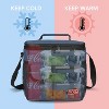 Tirrinia Large Lunch Bag for Women Men, 10.5L Insulated Leakproof Thermal Reusable Lunch Cooler Tote Bag with Front Pockets, Back-To-School Essential - 2 of 4