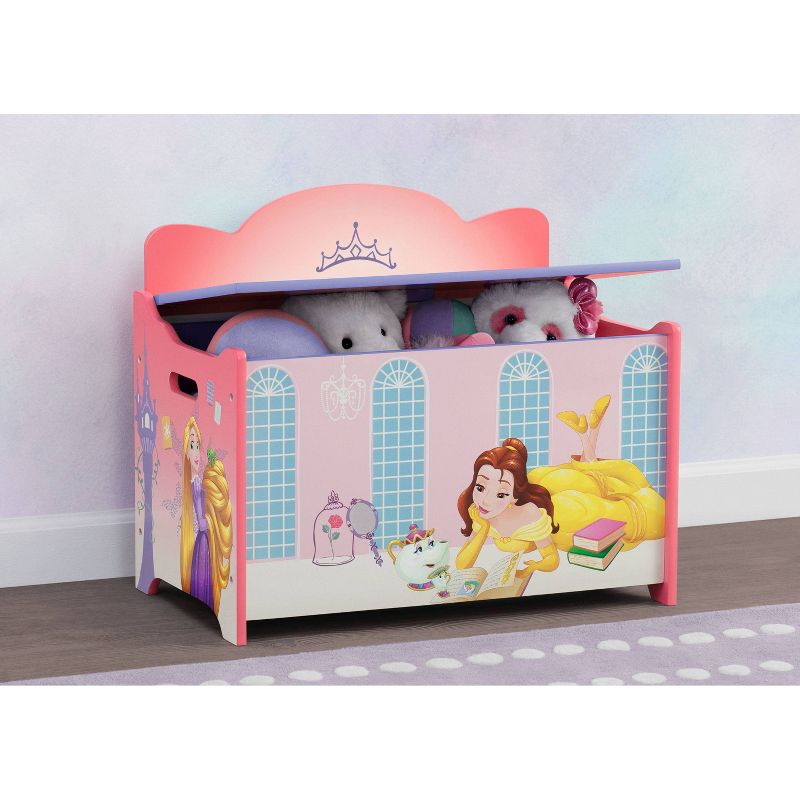 Delta Children Disney Princess Deluxe Toy Box - Greenguard Gold Certified, 3 of 10