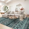 Boho Area Rugs for Living Room, Washable, Non-Slip Backing, Stain-Resistant, Soft Carpet for Bedroom, Nursery, Playroom. - 2 of 4