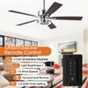 Parrot Uncle 52" Modern LED Ceiling Fan with Light and Remote - 2 of 4