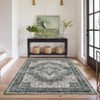 Machine Washable Area Rugs for Living Room Boho Vintage Soft Non-Slip Low Pile Distressed Carpet - 4 of 4