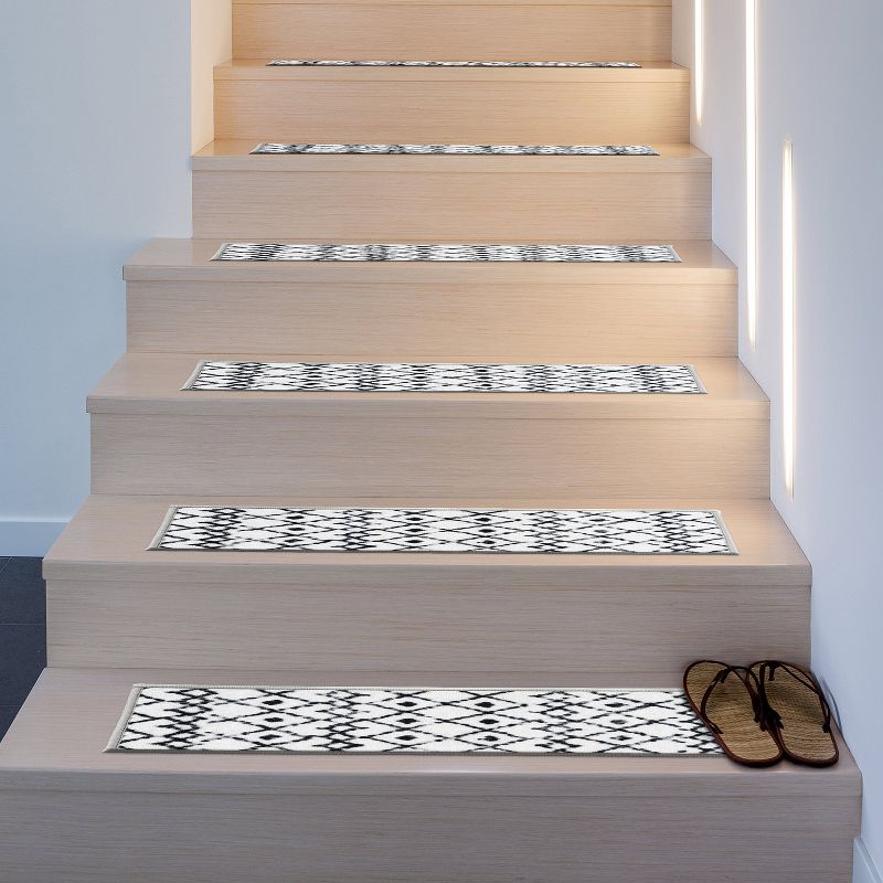 World Rug Gallery Modern Boho Design Non-Slip Stair Treads, 2 of 10