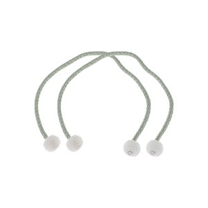 Unique Bargains Magnetic Buckle Small Faux Pearl Curtain Tie Polyester Rare Earth Magnet 2 Pcs - 1 of 4