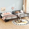 Streamdale Full XL Over Queen Metal Bunk Bed with 2 Drawers, Black - 3 of 4