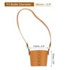 Unique Bargains PU Leather Portable Detachable Strap Water Bottle Carrier Holder 4.5 x 2.6" - 2 of 4