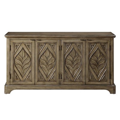 Acme Furniture Orana Decorative Storage Cabinet Oak Finish