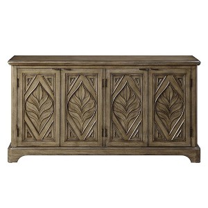 Acme Furniture Orana Decorative Storage Cabinet Oak Finish - 1 of 4