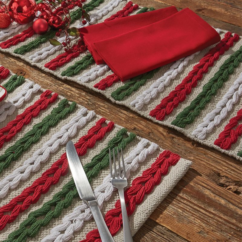 Park Designs Winter Scarf Table Runner - 54''L - Red, 2 of 5