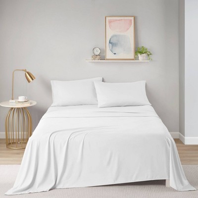 Full White Microfiber All Season Soft Touch Sheet Set