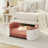 LAOTIES Scandinavian Style Elevated Cat Bed,Breathable Pet Couch With Removable Washable Mattress - 2 of 4