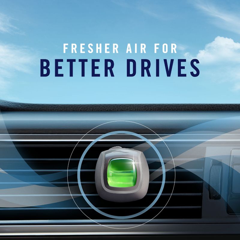 Febreze Car Air Freshener Vent Clip - Platinum Ice Scent - 0.14 fl oz/2pk, 6 of 12