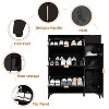 ELECWISH Slim Freestanding Shoe Storage Cabinet 22 Pair Shoe Rack Organizer with 3 Flip Drawers for Entryway - 4 of 4