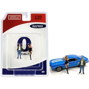 70s Style Two Figurines Set I for 1/43 Scale Models by American Diorama - 1 of 3