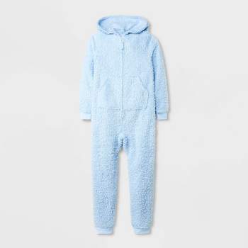 Footed Pajamas - Family Matching - Jet Black Hoodie Chenille Onesie For  Boys, Girls, Men And Women