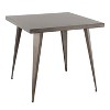 XIYUYE Dining Table Contemporary Table Industrial Dining Table in Brushed Silver for Kitchen - 4 of 4