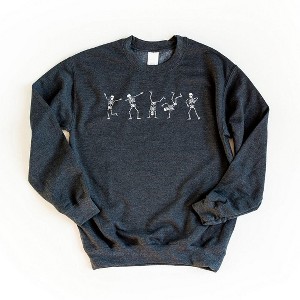 Simply Sage Market Women's Graphic Sweatshirt Dancing Skeleton - 1 of 2