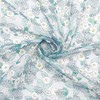 INSPIRE CHIC Women's Floral Stripes Printed Square Cotton Blended Gauze Neck Scarves 1Pc - 4 of 4