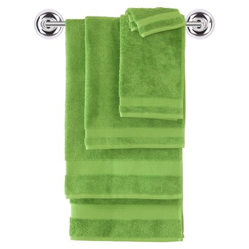 6pc Amadeus Turkish Bath Towel Set Green - Makroteks : Target