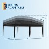 10x20 Pop Up Canopy Camping Tent with One Roller Bag, 3 Adjustable Height, 4 Weight Bags - 2 of 4