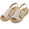 Collections Etc Decorated Stretch Sandals - 4 of 4