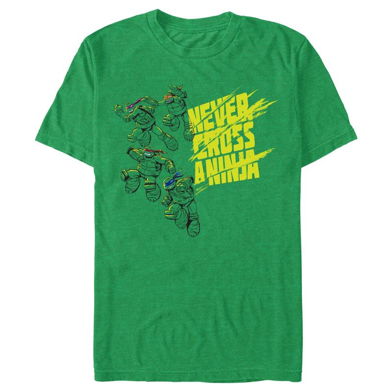 Men's Teenage Mutant Ninja Turtles Never Cross a Ninja T-Shirt, 1 of 4