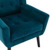 Sapphtopaz Accent Chair Wood Chair for Bedroom Comfy Chairs Modern Armchair Accent Chairs for Living Room, Bedroom, Nursery - 4 of 4