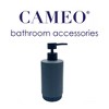 Cameo Countertop Soap/Lotion Dispenser, Rust-Proof Stainless Steel Pump,, Non-Slip Silicone Feet - Grey/Black Marble - image 4 of 4