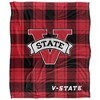 Valdosta State University Campus Plaid Spirit Silky Touch Super Soft Throw Blanket 50x60 - 2 of 4