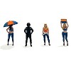 "Grid Girls" 5 piece Diecast Figure Set (4 Figures, 1 Umbrella) Ltd Ed to 3600 pieces for 1/64 Scale Models by American Diorama - 2 of 3