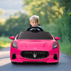 Ride On Car Licensed Maserati GranCabrio, 12V Powered Motorized Car for Children with Remote Control, Kids Ride On Toy Car - 1 of 4